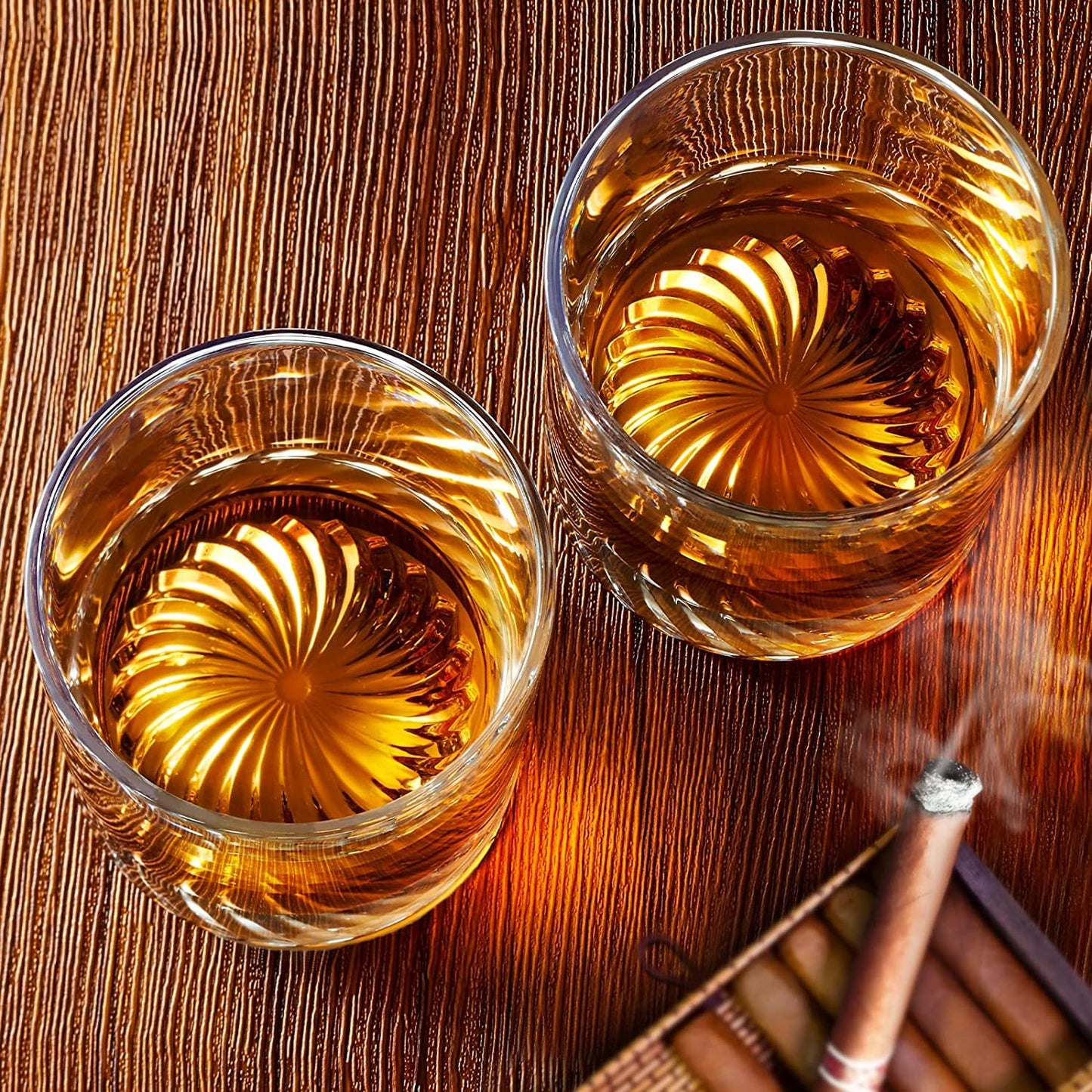OPAYLY Whiskey Glasses Old Fashioned Glasses Set of 6 12oz Rocks Glasses Gift for Men Women Drinking Bourbon Scotch Cocktails Rum Cognac Vodka at Home Bar