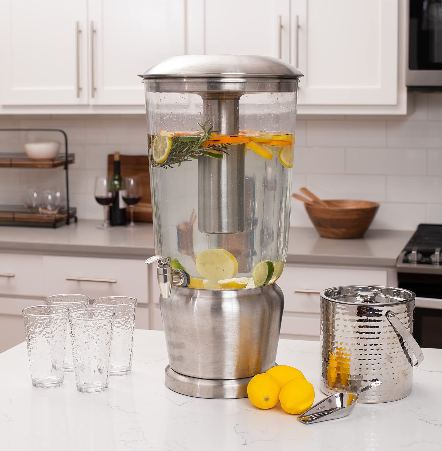 BirdRock Home 5 Gallon Stainless Steel Beverage Dispenser - Silver