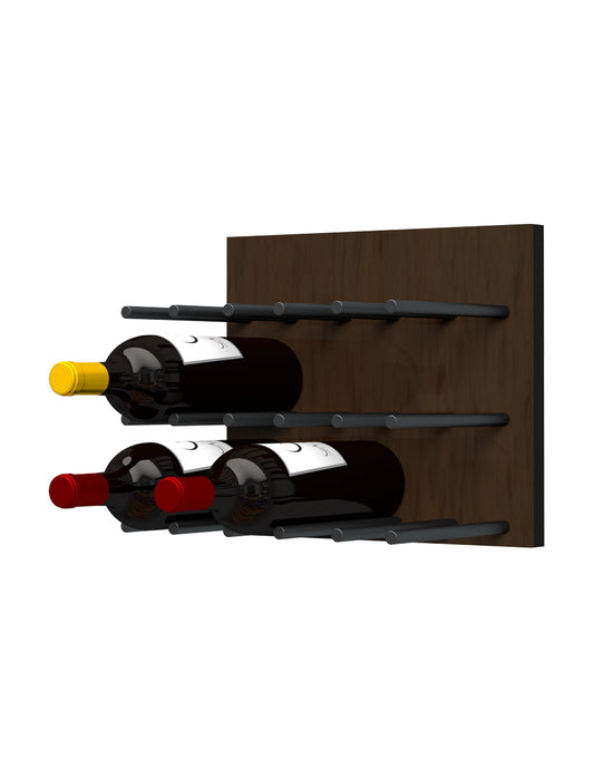 Ultra Fusion Panel Wine Rack— Black Acrylic (3 to 9 Bottles)