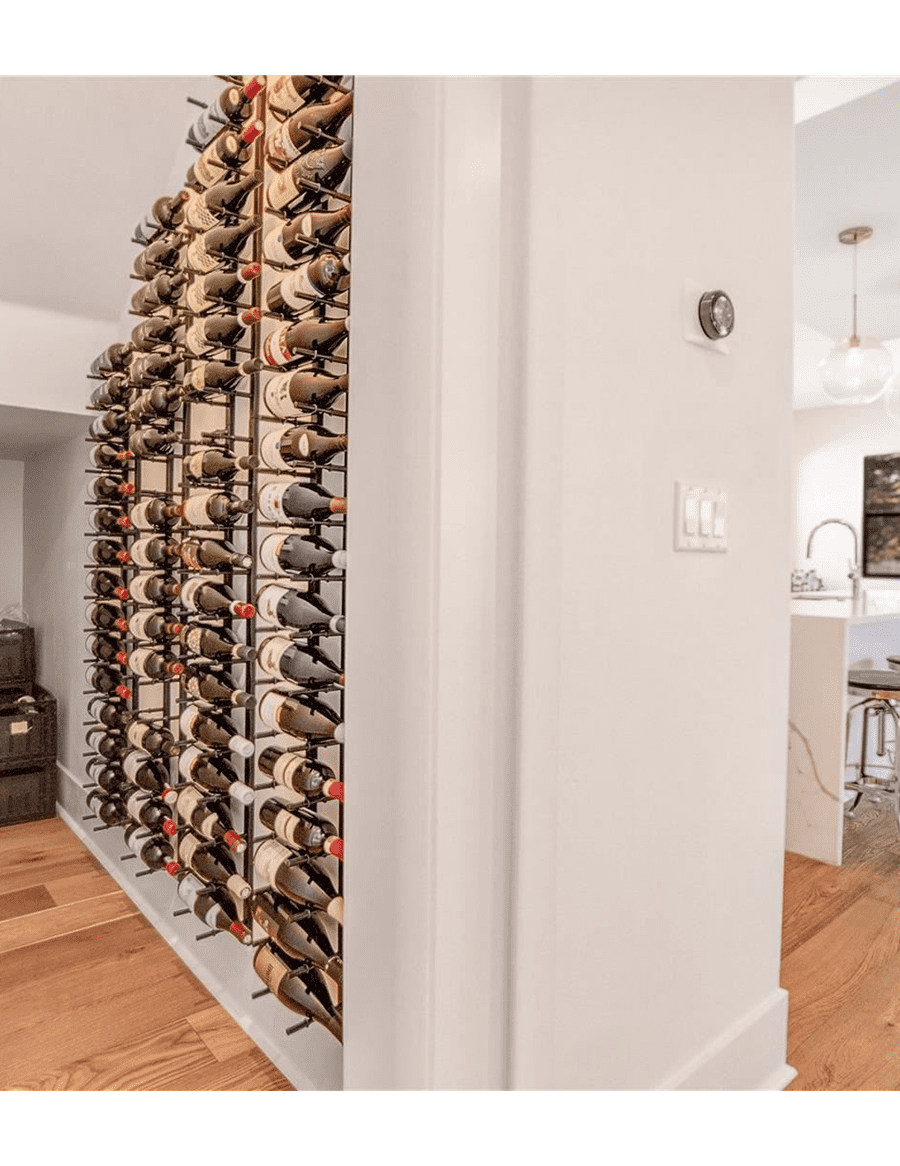 Ultra HZ Wall Rails 1 Ft Metal Wine Rack
