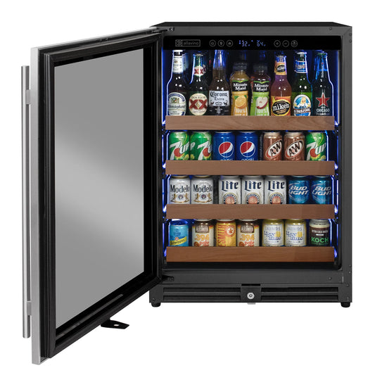 Allavino 24" Wide Reserva Series Stainless Steel Beverage Center