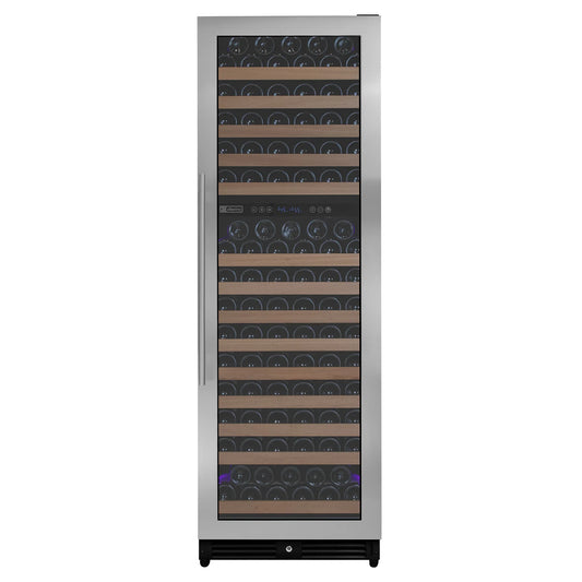 Allavino Reserva Series 172 Bottle Dual Zone Built-in Wine Refrigerator with Stainless Steel