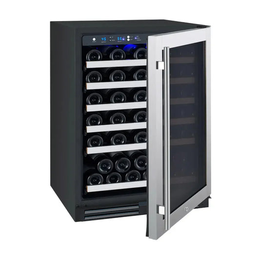 Allavino 24" Wide FlexCount II Tru-Vino 56 Bottle Single or Dual Zone Stainless Steel Wine Refrigerator