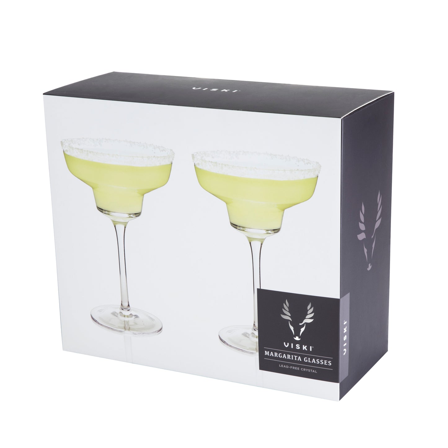 Raye Angled Crystal Margarita Glasses Set of 2