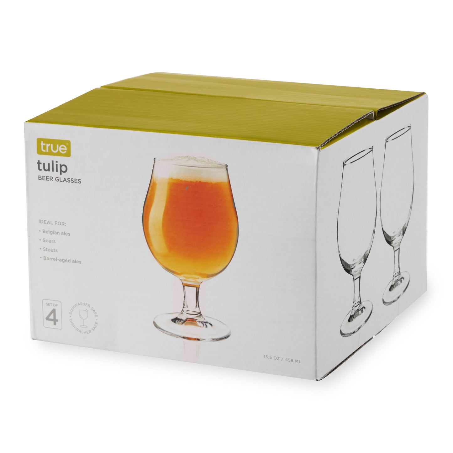 Beer Tulip Glasses Set of 4