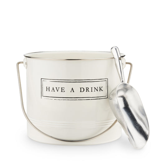 "Have A Drink" Ice Bucket and Scoop