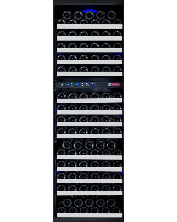 Allavino 24" Wide FlexCount II Tru-Vino 172 Bottle Dual Zone Stainless Wine Refrigerator