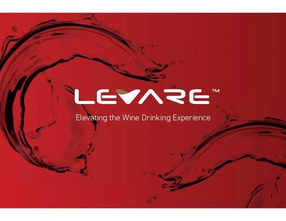 Levare Wine Decanter with Aerator - Durable Crystal Clear Decanter Glass with Stopper & Rotating Electric Wine Aerator System - Ideal Gift for Connoisseurs & Enthusiasts - USB Charging - Holiday Red