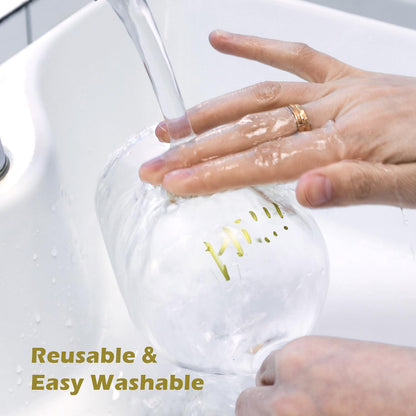 GAINWELL Metallic Wine Glass Markers 8Pcs, Non-Toxic, Food-Safe, Dishwasher-Safe, Wine Glass Marker Pens for Ceramic Plates, Parties & Weddings