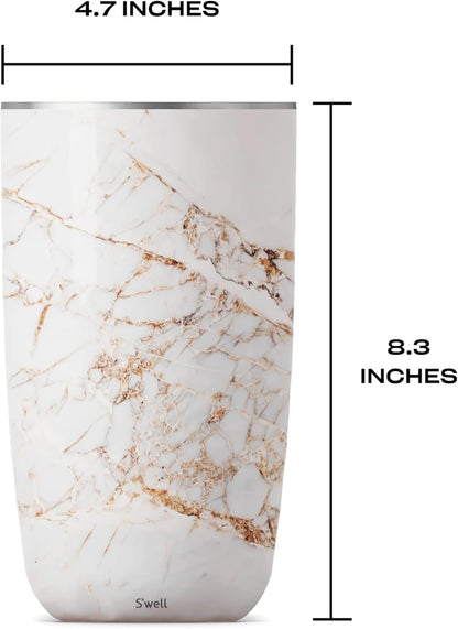 Swell 25OZ Wine Chiller- Calacatta Gold