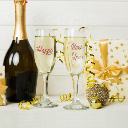 GAINWELL Metallic Wine Glass Markers 8Pcs, Non-Toxic, Food-Safe, Dishwasher-Safe, Wine Glass Marker Pens for Ceramic Plates, Parties & Weddings