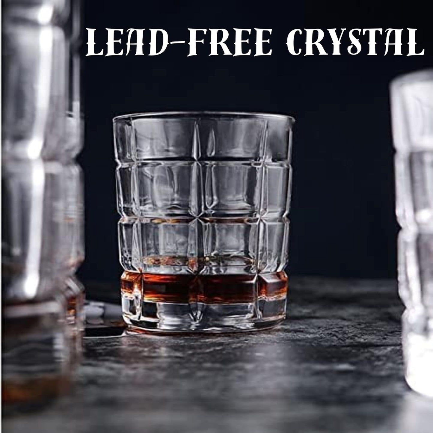 Whiskey Glasses 10oz Premium Scotch Glasses Set of 2 Old Fashioned Whiskey