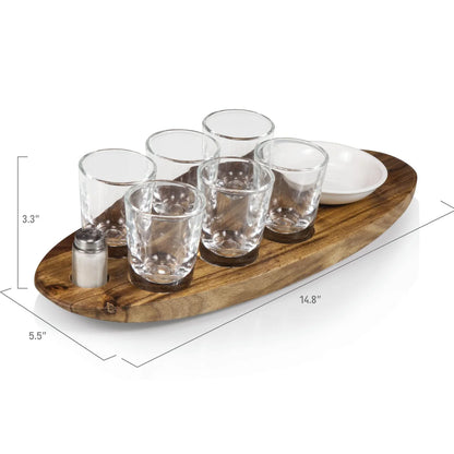 Picnic Time Family of Brands - Cantinero Shot Glass Serving Set