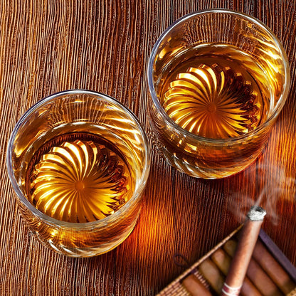 OPAYLY Whiskey Glasses Old Fashioned Glasses Set of 6 12oz Rocks Glasses Gift for Men Women Drinking Bourbon Scotch Cocktails Rum Cognac Vodka at Home Bar