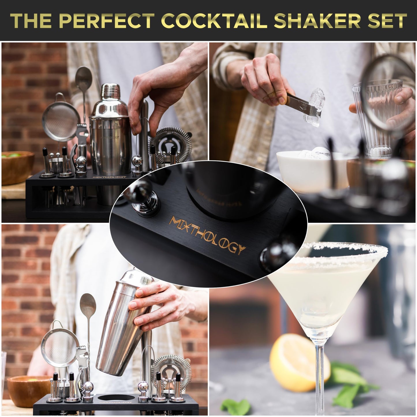 Mixology Bartender kit | 31 Piece Professional Bartender Set by Mixthology - bar Tools, Accessories, and bar Sets for The Home by Bartenders. Gift The Perfect Cocktail Shaker