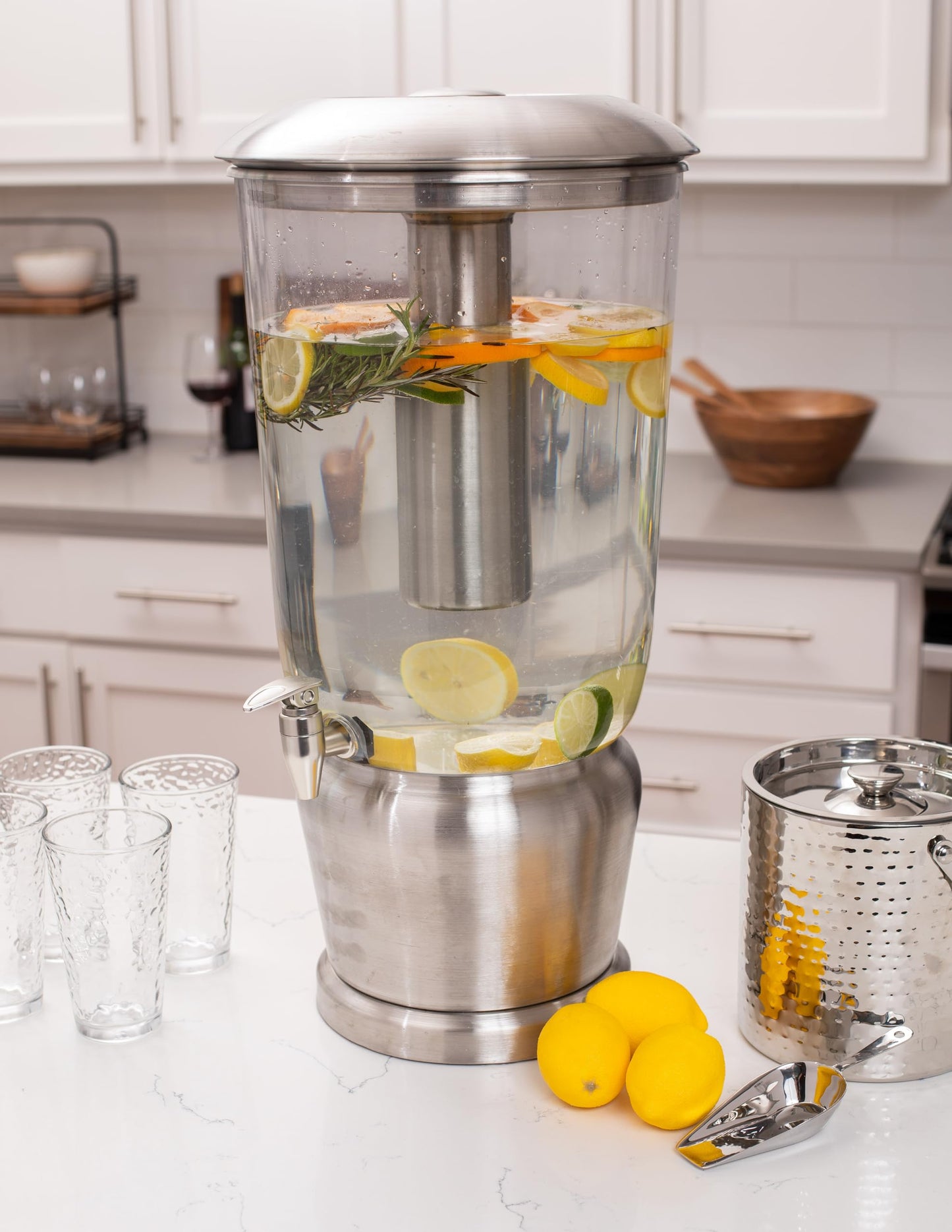 BirdRock Home 5 Gallon Stainless Steel Beverage Dispenser - Silver