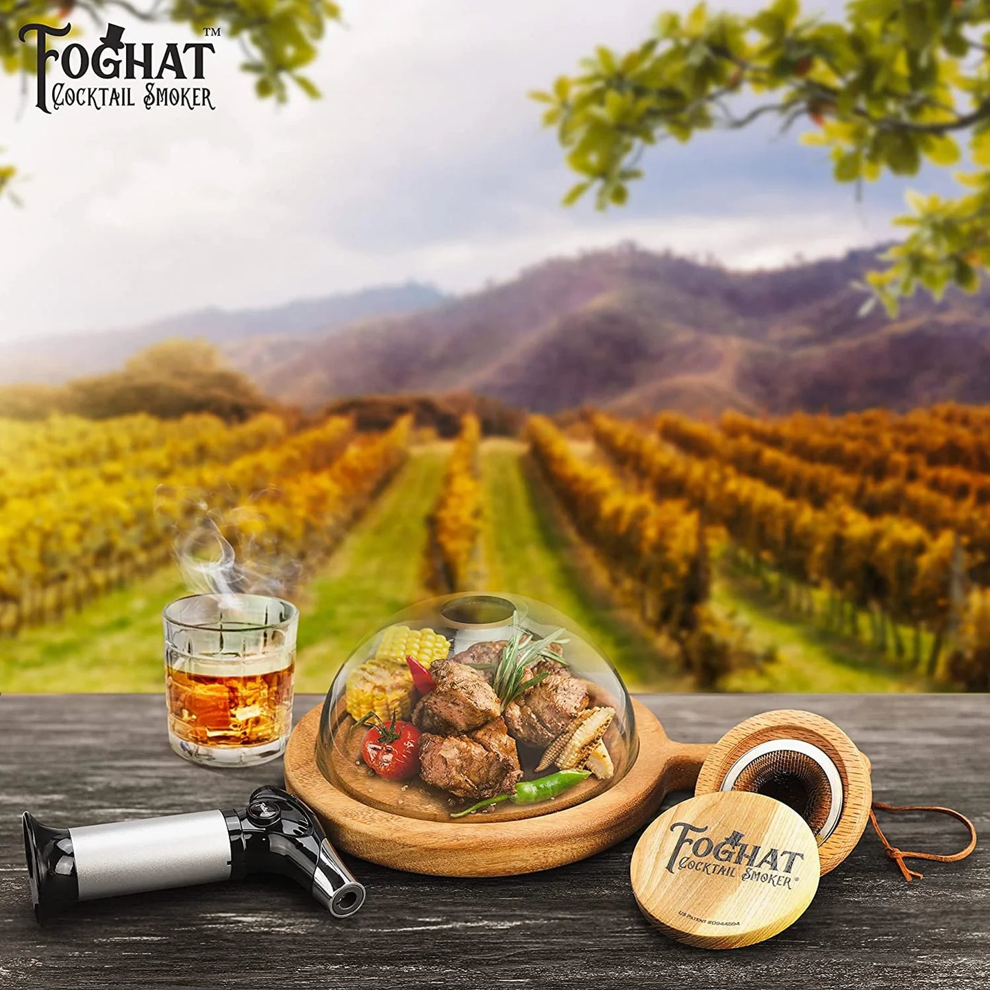 Foghat Drink and Charcuterie Smoker Set