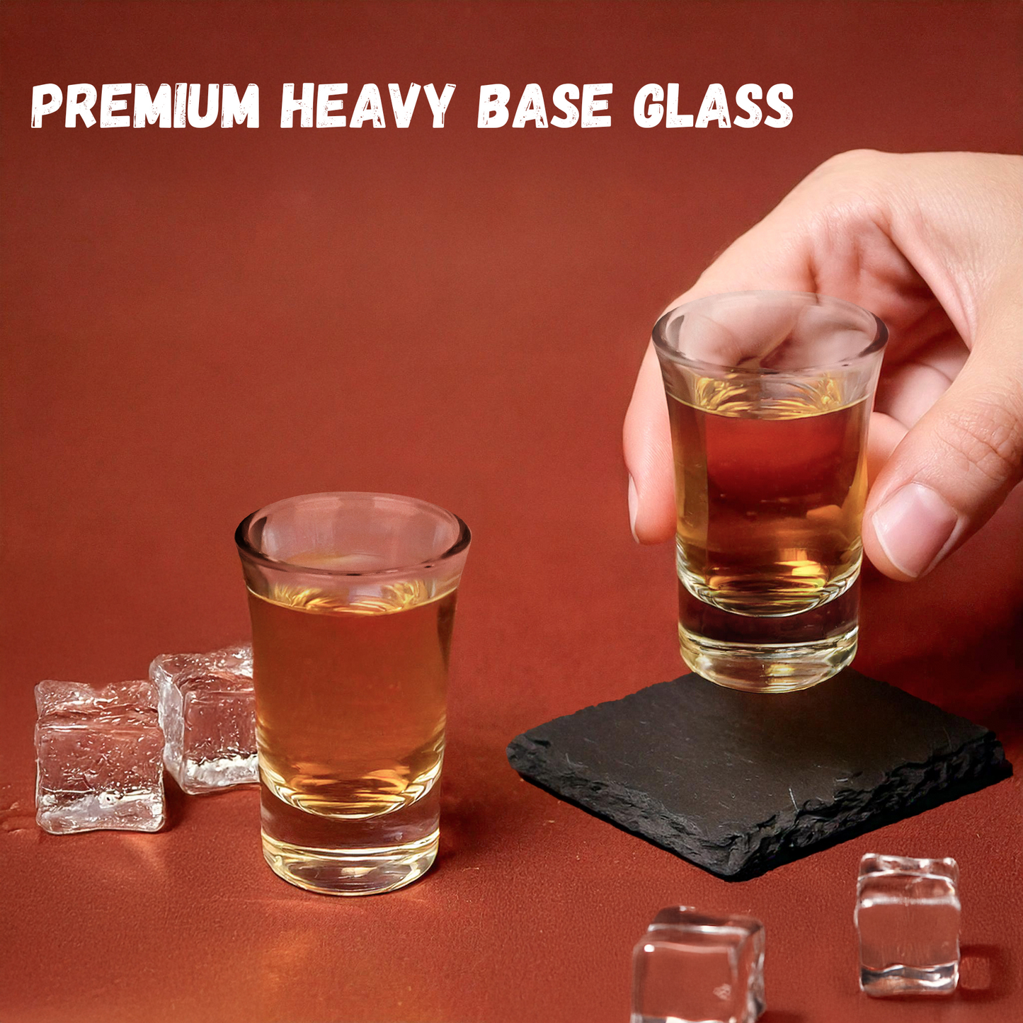 Shot Glasses 1.5Oz Set Of 8 With Heavy Base Shot Glass Set - Clear
