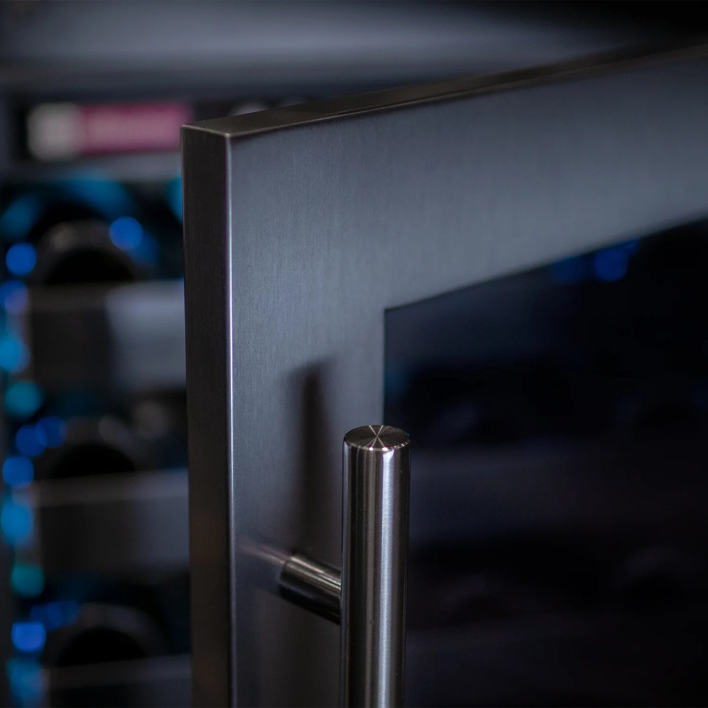 Allavino Reserva Series 50 Bottle 34" Tall Single or Dual Zone Black Stainless Steel Wine Cooler Refrigerator