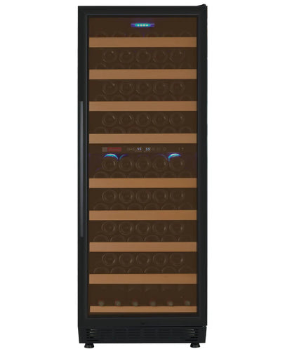 Allavino Vite Series 99 Bottle Single/Dual Zone Freestanding Wine Cooler Refrigerator with Black Door - Right Hinge