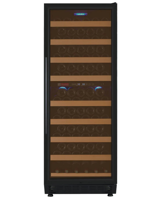 Allavino Vite Series 99 Bottle Single/Dual Zone Freestanding Wine Cooler Refrigerator with Black Door - Right Hinge