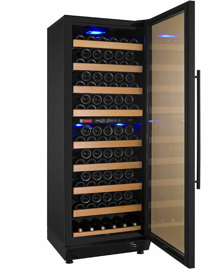 Allavino 24" Wide Vite II 99 Bottle Black Single or Dual Zone Wine Refrigerator