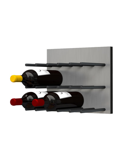 Ultra Fusion Panel Wine Rack— AlumaSteel (3 to 9 Bottles)