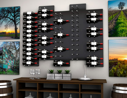 Ultra Fusion Panel Wine Rack—White Acrylic (3 to 9 Bottles)