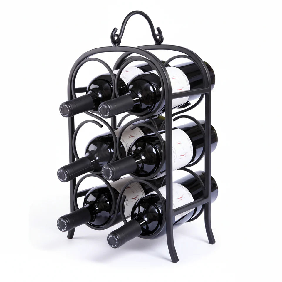 Oenophilia Inc - Countertop Freestanding Wine Arch | Holds 6 Bottles