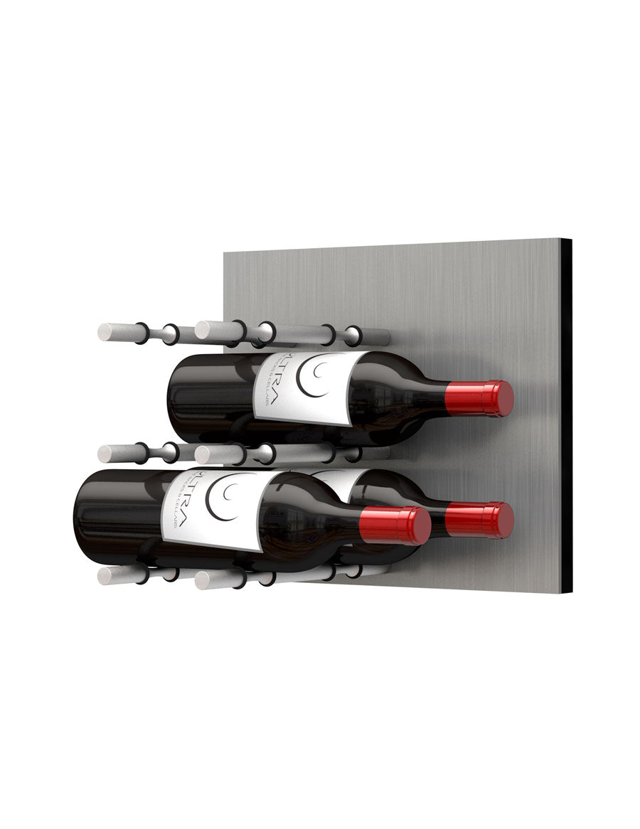 Ultra Fusion Panel Wine Rack— AlumaSteel (3 to 9 Bottles)