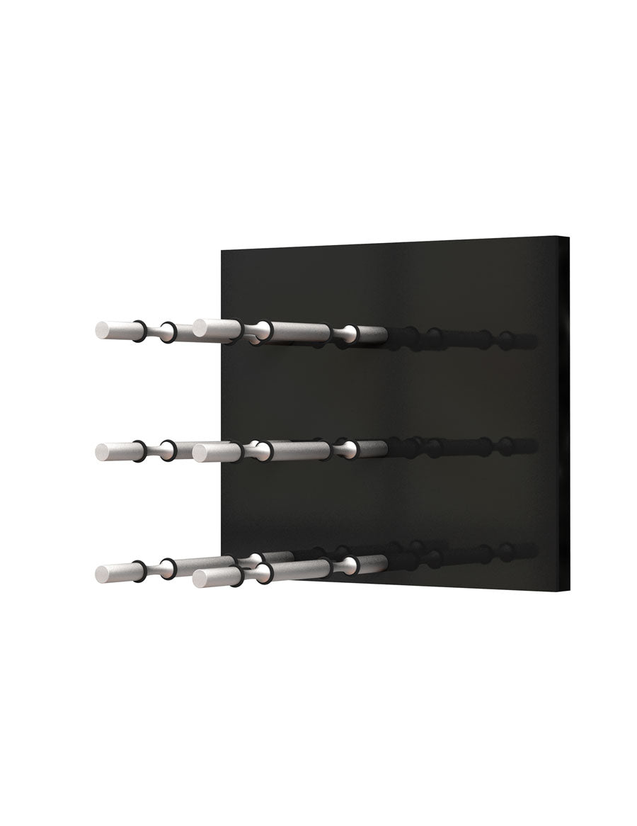Ultra Fusion Panel Wine Rack— Black Acrylic (3 to 9 Bottles)