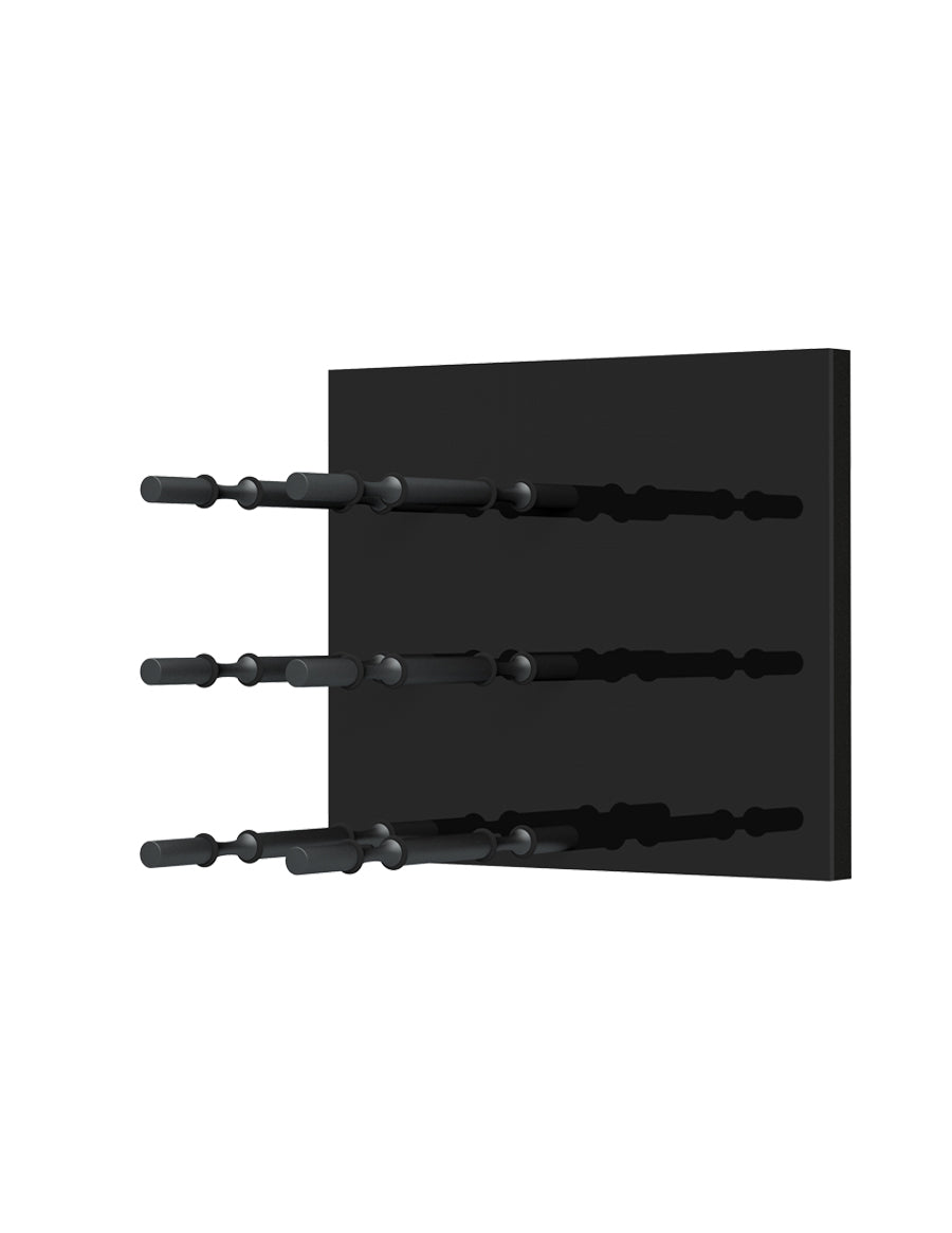 Ultra Fusion Panel Wine Rack— Black Acrylic (3 to 9 Bottles)