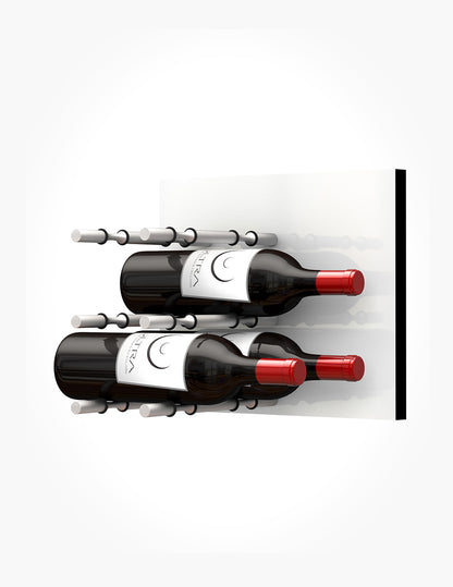 Ultra Fusion Panel Wine Rack—White Acrylic (3 to 9 Bottles)