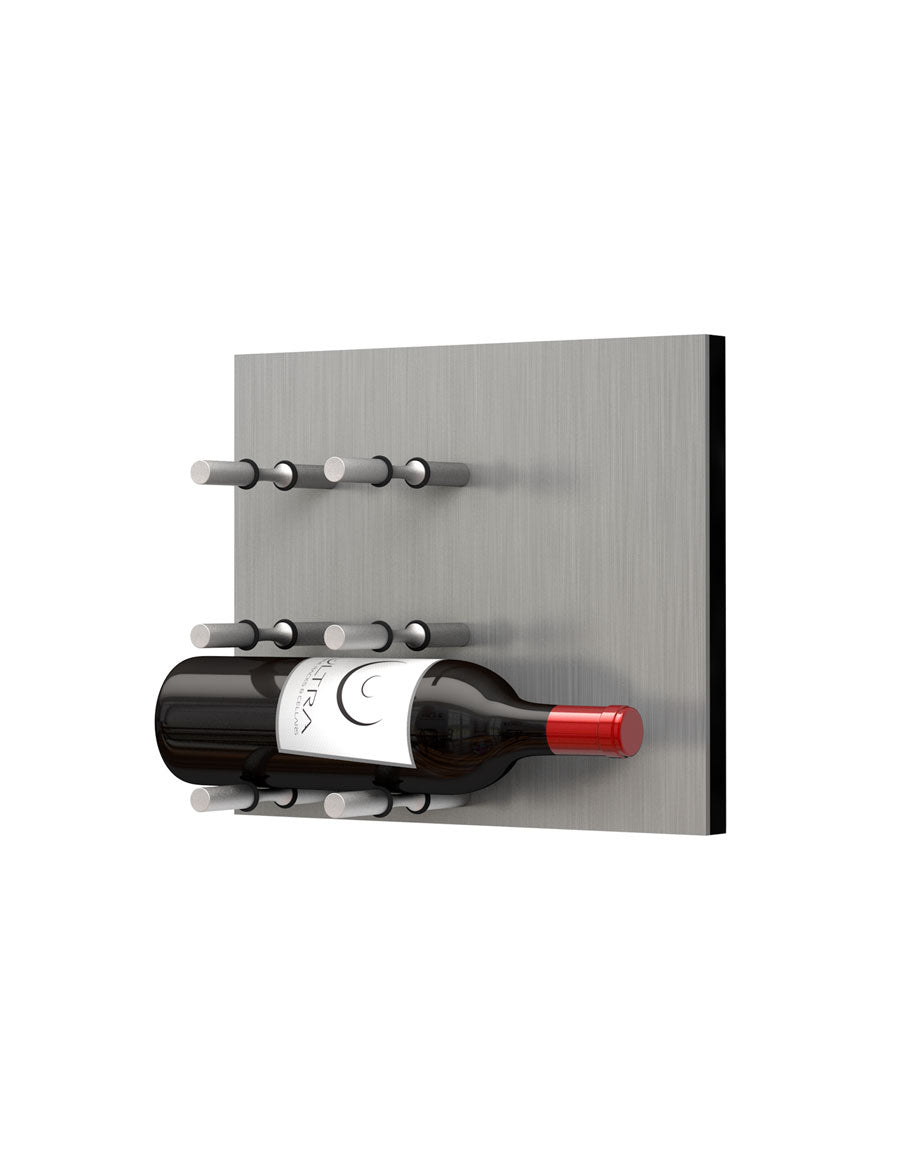 Ultra Fusion Panel Wine Rack— AlumaSteel (3 to 9 Bottles)