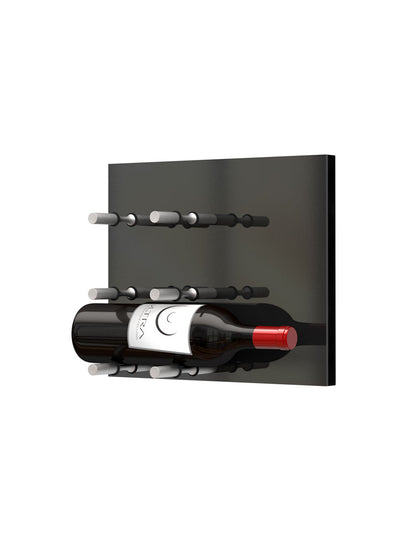 Ultra Fusion Panel Wine Rack— Black Acrylic (3 to 9 Bottles)