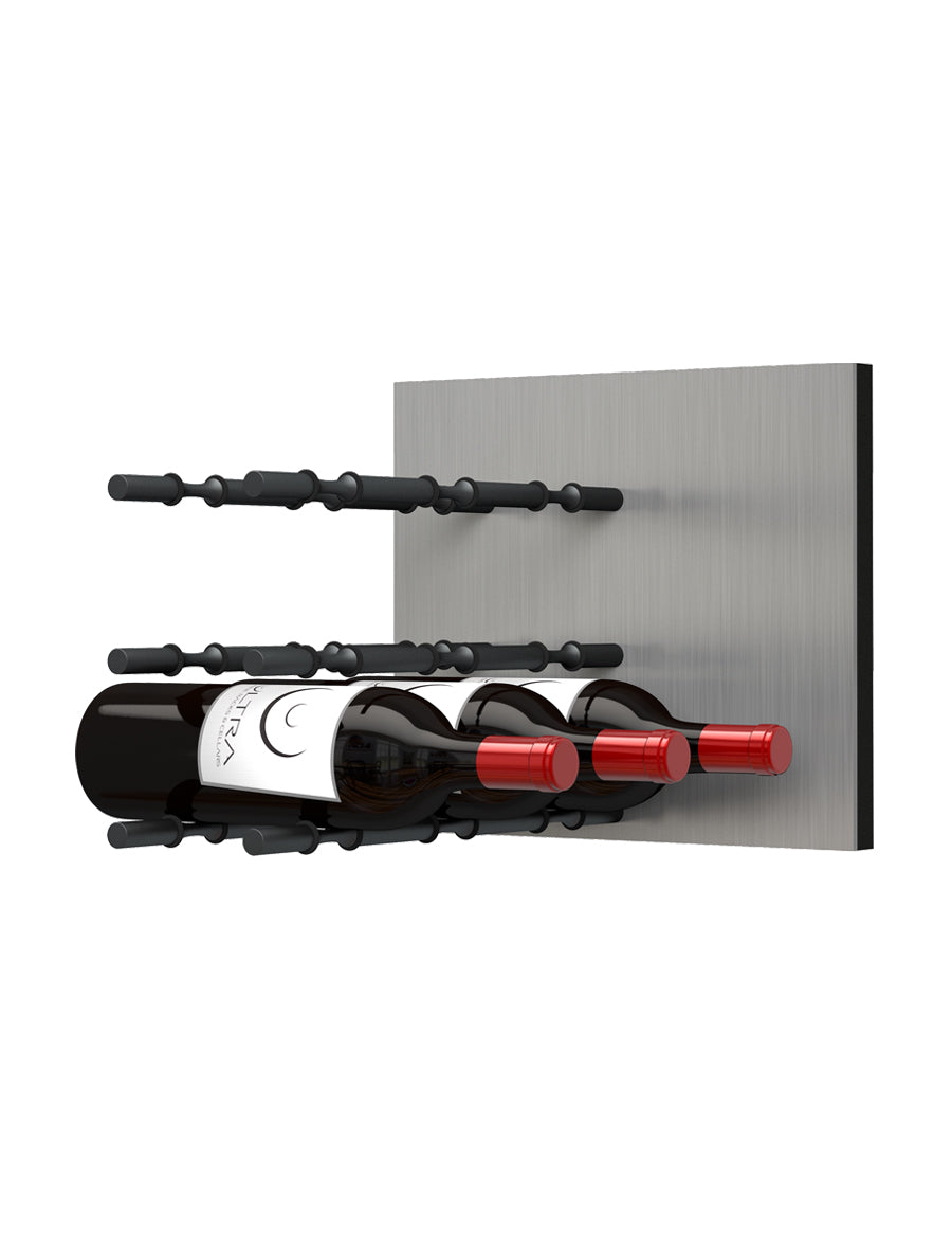 Ultra Fusion Panel Wine Rack— AlumaSteel (3 to 9 Bottles)