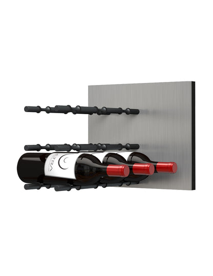 Ultra Fusion Panel Wine Rack— AlumaSteel (3 to 9 Bottles)