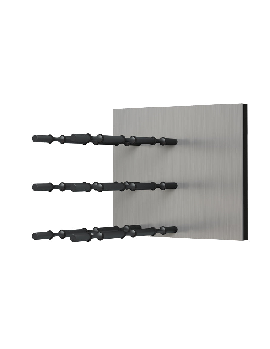 Ultra Fusion Panel Wine Rack— AlumaSteel (3 to 9 Bottles)