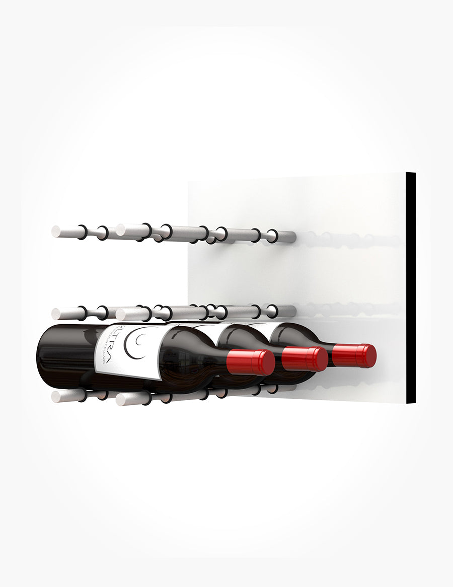 Ultra Fusion Panel Wine Rack—White Acrylic (3 to 9 Bottles)