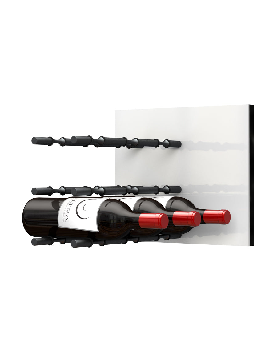 Ultra Fusion Panel Wine Rack—White Acrylic (3 to 9 Bottles)