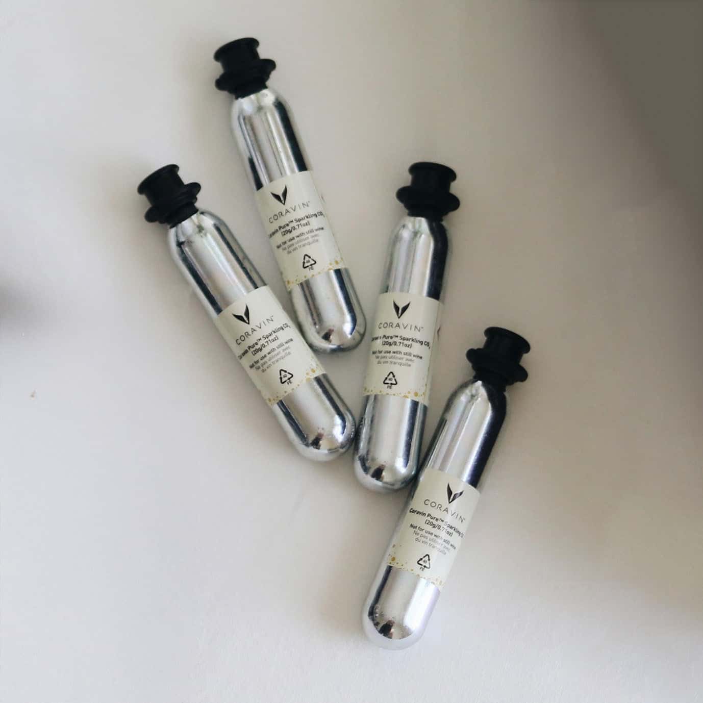 Coravin Pure Sparkling CO2 Refill Capsules - 6 -12 Pack