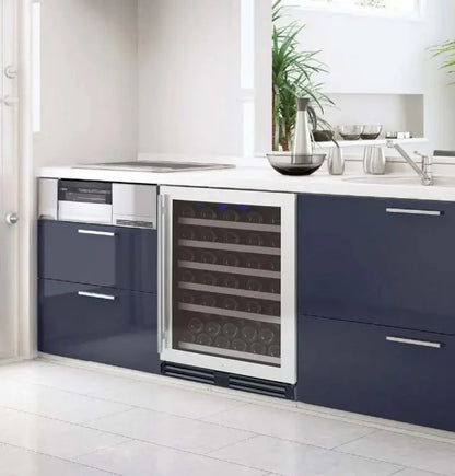 Allavino 24" Wide FlexCount II Tru-Vino 56 Bottle Single or Dual Zone Stainless Steel Wine Refrigerator