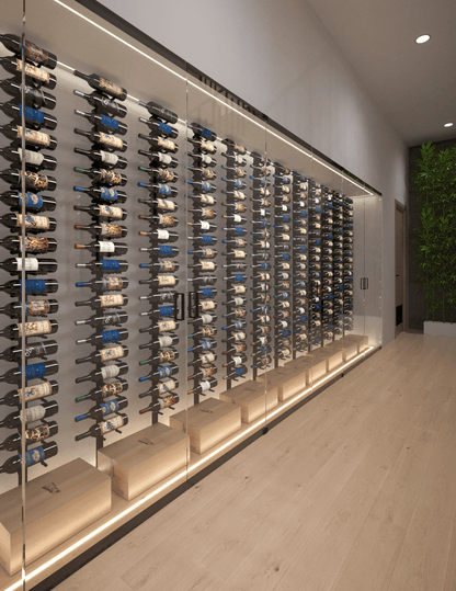 Ultra HZ Minimalist Series 1-Sided Wine Rack Display (20 - 60 Bottles)
