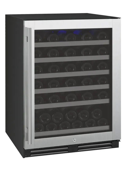 Allavino 24" Wide FlexCount II Tru-Vino 56 Bottle Single or Dual Zone Stainless Steel Wine Refrigerator