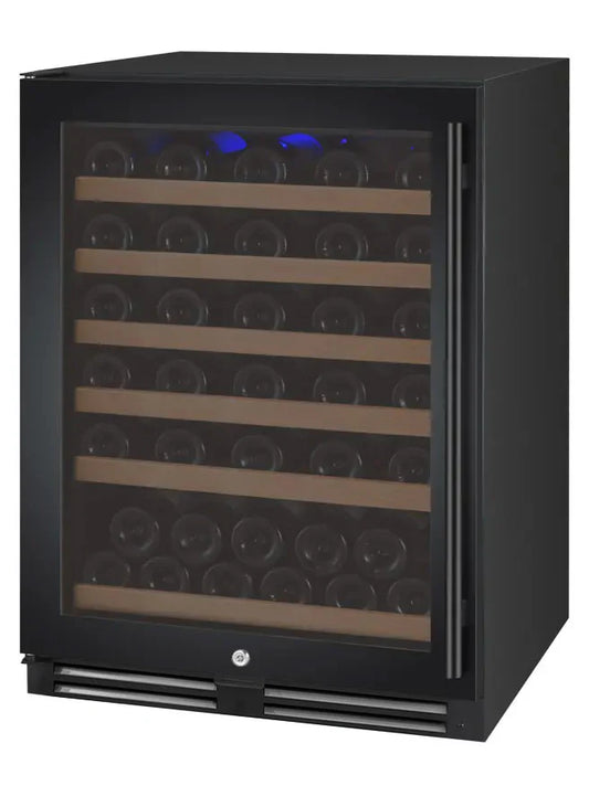 Allavino 24" Wide FlexCount II Tru-Vino 56 Bottle Single or Dual Zone Black Wine Refrigerator