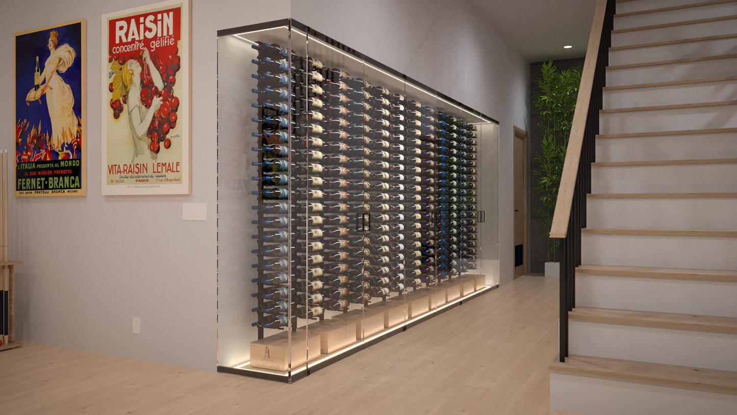 Ultra HZ Minimalist Series 1-Sided Wine Rack Display (20 - 60 Bottles)