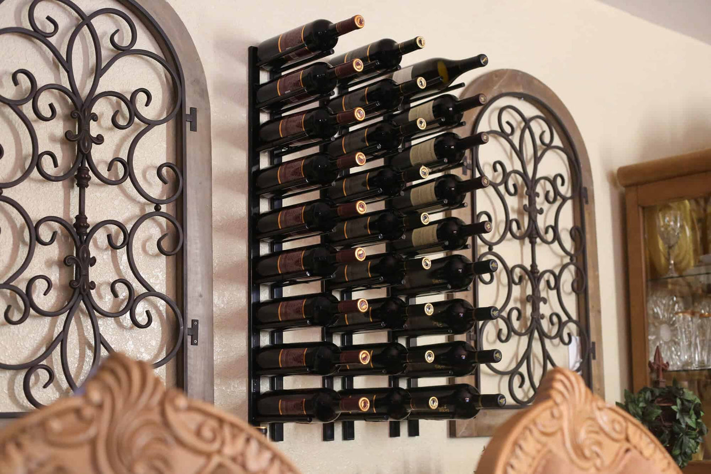 Ultra Straight Wall Rails 1 Ft Metal Wine Rack