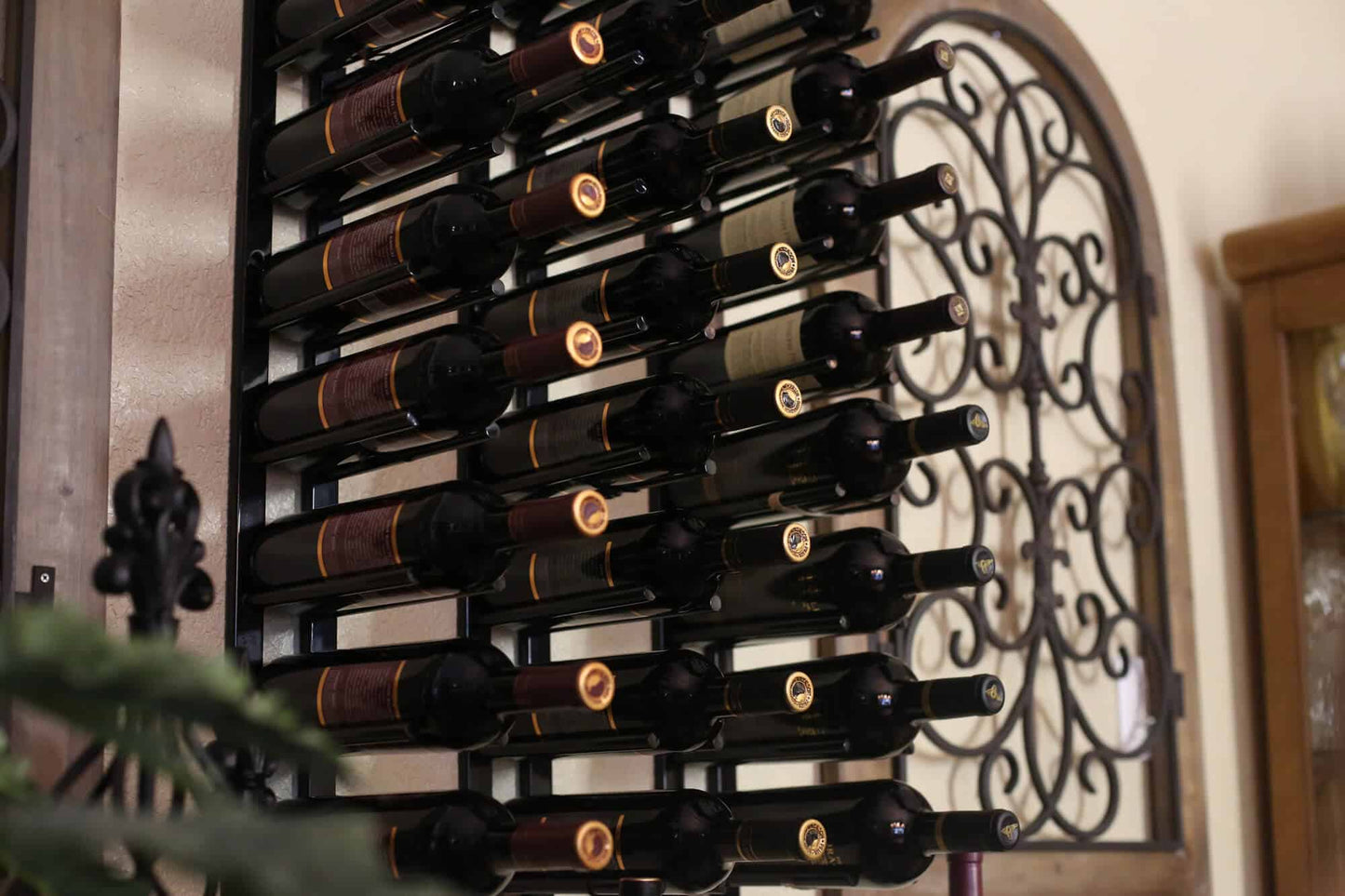 Ultra Straight Wall Rails 1 Ft Metal Wine Rack