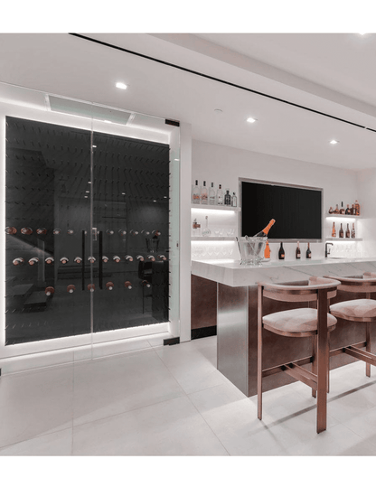 Ultra Fusion ST Panel Wine Rack—White Acrylic (9 Bottles)