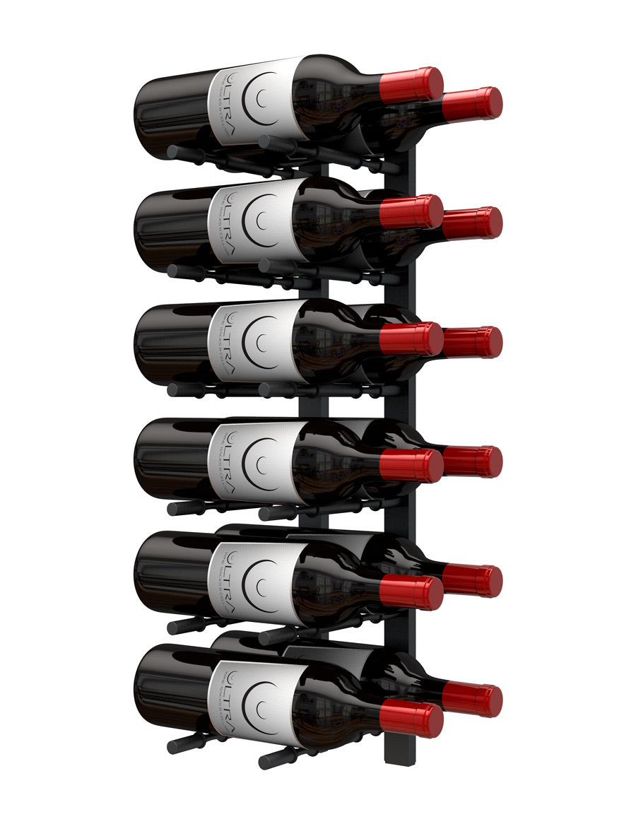 Wall Rails 2 Ft Metal Wine Rack